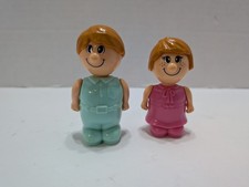 Vintage My Happy Town: Happy Folks Figure Lot Of 2 80s Blue box Happy Town Vtg