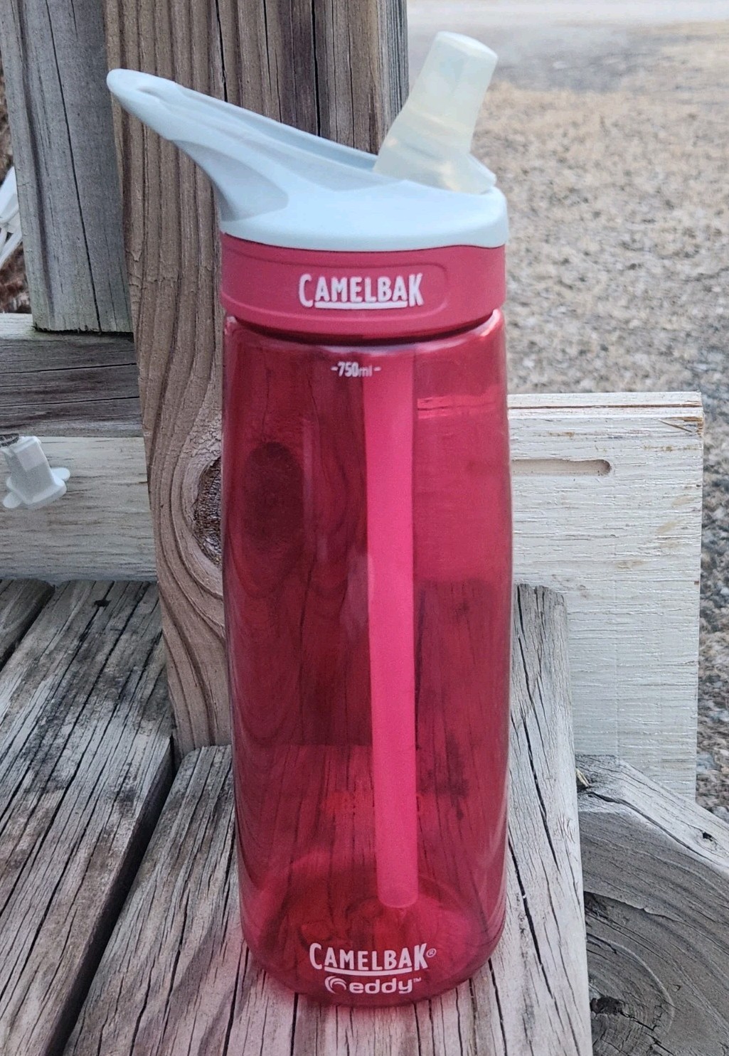 - Pink & Grey - Bite Valve W/ Straw