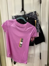 4 Piece Girls Set New L 10-12 NWOT One Top, One Skort, Two Shorts SKU TR179