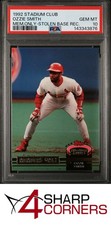 1992 STADIUM CLUB MEMBERS ONLY OZZIE SMITH HOF STOLEN BASE RECORD PSA 10