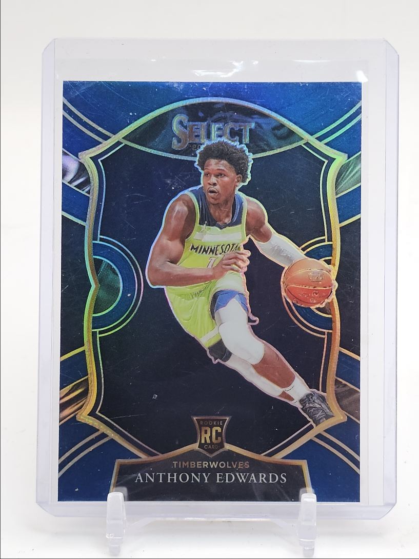 ANTHONY EDWARDS 2020-21 SELECT PREMIER LEVEL ROOKIE BLUE RETAIL RC Q3758