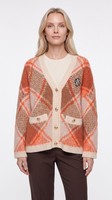 Maje Damen Flauschiger Strickcardigan Orange GrößE 40 FR MFPCA00308