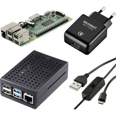 TRU COMPONENTS Pure Set Raspberry Pi  3 B 1 GB 4 x 1.2 GHz inkl. Netzteil, inkl.