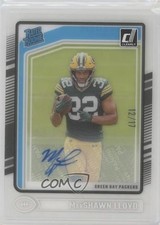 2024 Panini Clearly Donruss Rated Rookie Ice Auto 12/17 Marshawn Lloyd #78 15ik