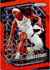 Dana Evans #33 2025 WNBA Prizm Basketball Orange Velocity Las Vegas Aces