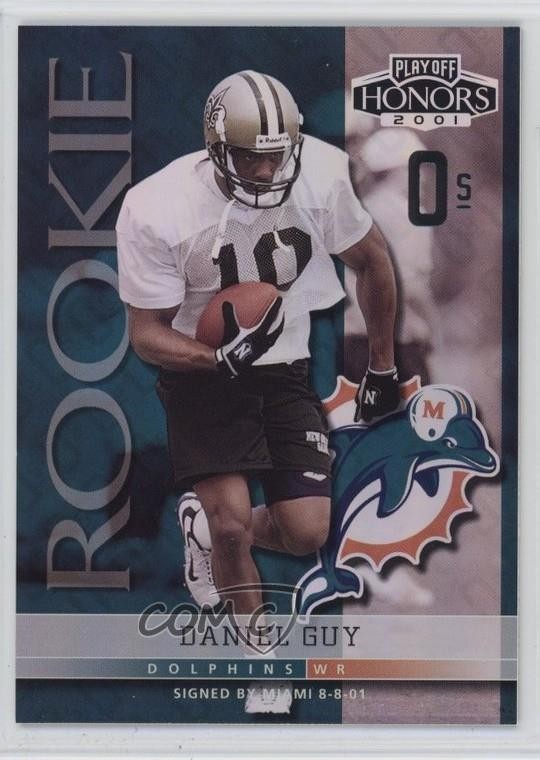 2001 Playoff Honors Rookie X's and O's /80 Daniel Guy #149 Rookie RC fm0