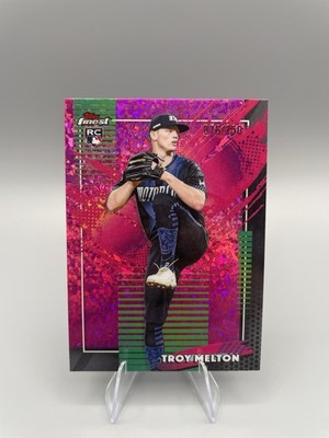 Topps Finest Troy Melton Detroit Tigers Rookie Rare #230 Pink Mini Diamond /250