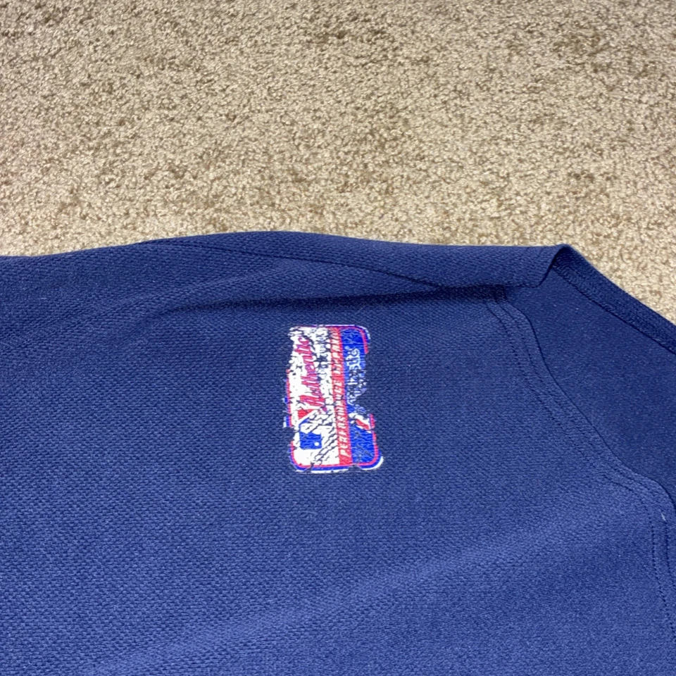 Camiseta deportiva para hombre Majestic Chicago Cubs Greg Maddux #31 talla grande azul logotipo del equipo MLB Foto 3 de 4