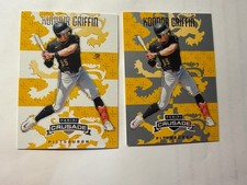 🔥2025 Panini Crusade KONNOR GRIFFIN 2 Card RC LOT - Base And Gray SP Pirates