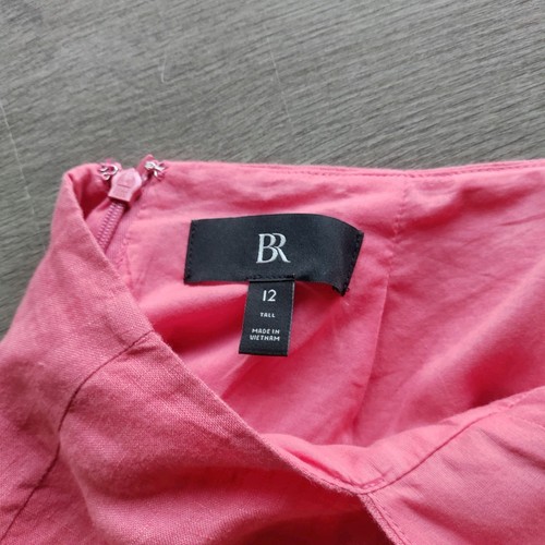 Banana Republic Lisa Linen Open Back Mini Dress Size 12 - Picture 4 of 10