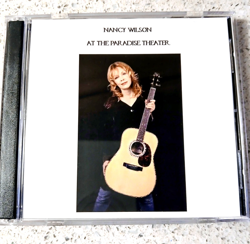 NANCY WILSON Heart VERY Rare CD 1999 BOSTON MA Solo ACOUSTIC Rock CONCERT TOUR 