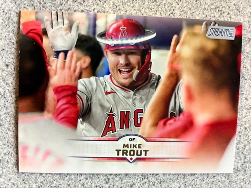 Mike Trout 2025 Topps Stadium Club Baseball Card #32 Los Angeles Angels