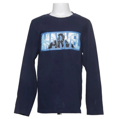 Marvel, Langarmshirt, Größe: 140, Blau, Baumwolle, Print, Unisex (Kinder) #DDg
