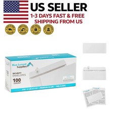 100 10 Self Seal Security Envelopes Printer Friendly Tinted Mailing