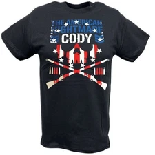 Cody Rhodes Cross Rifles USA Logo T-shirt