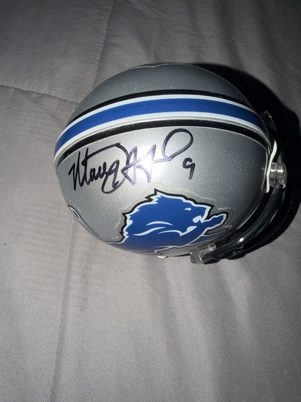 Mathew Stafford Mini Helmet Signed Autographed