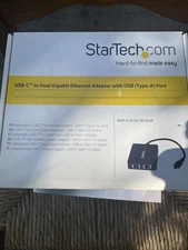 StarTech.com USB C to Dual Gigabit Ethernet Adapter with USB 3.0 (Type-A) Port -