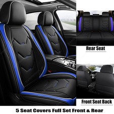 For 2009-2024 Toyota Venza Leather Car 5-seat Covers Front Rear Cushion Cover
