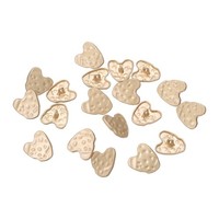 20Er-Set Metall-LiebesknöPfe, 20X19Mm Gold FüR NäHbefestigungen