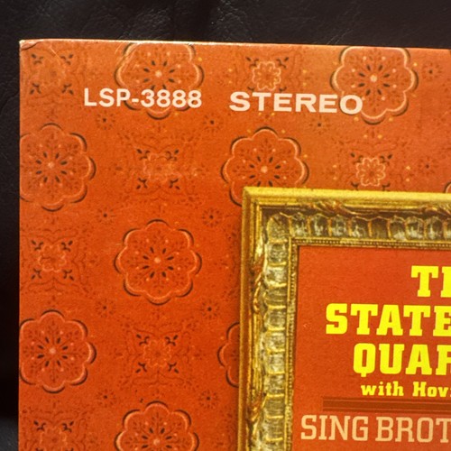 The Statesmen Quartet With Hovie Lister Lp Sing Brother Sing On Rca - Sealed - Imagen 5 de 9