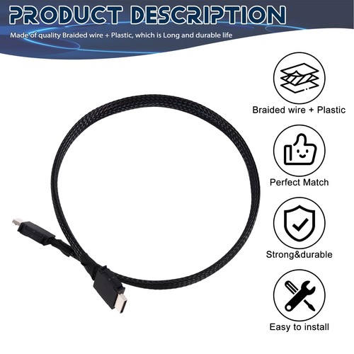 Câble D'Extension Souple Tressé PCIE 4.0 X4 GEN4 SAS4 Oculink SFF-8611 GPU 4738 - Photo 2/7