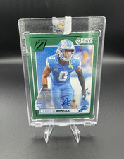 Panini 2024 Zenith Terrion Arnold #190 Rookie Autographed 2 Minute Drill Lions