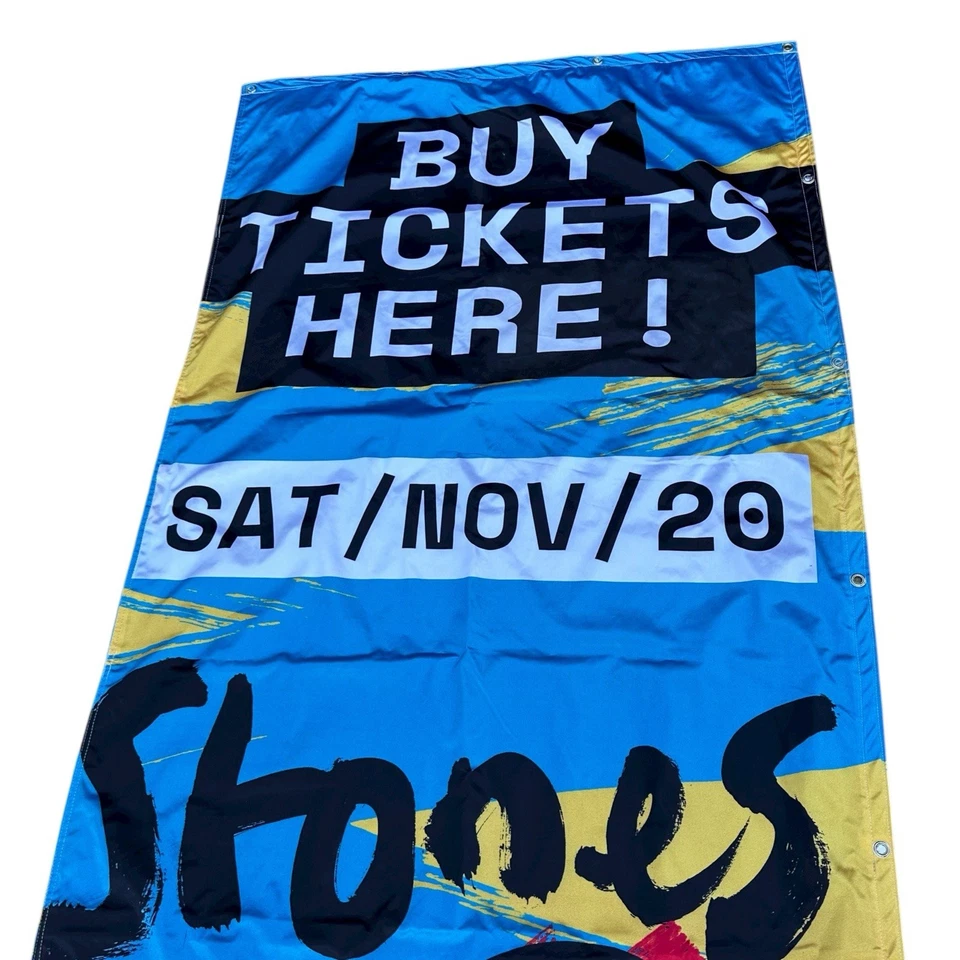 Cartel de concierto de los Rolling Stones Banner 2021 Circuito de las Américas 10 pies x 3,5 pies Foto 3 de 4
