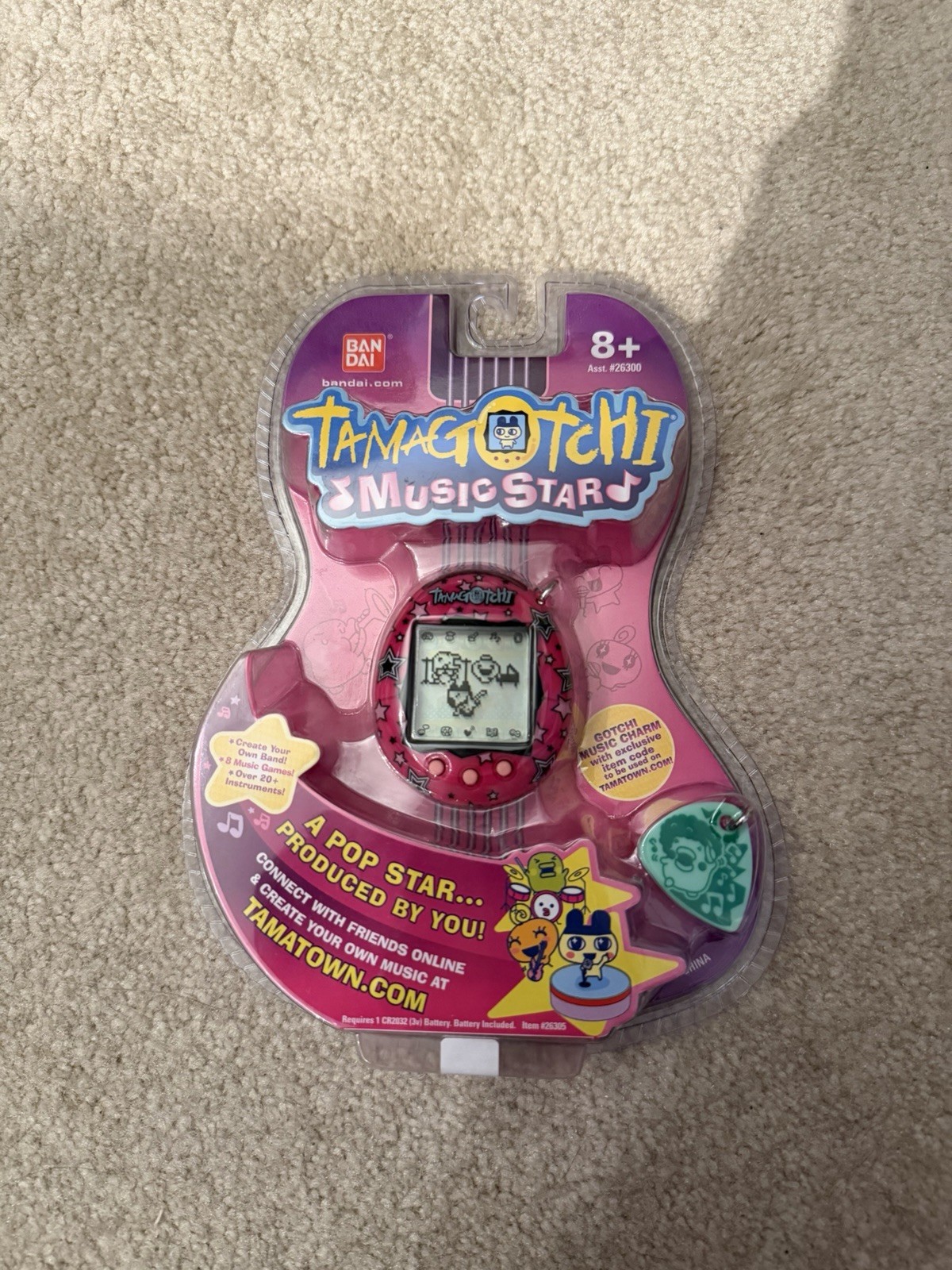 NEW Tamagotchi Music Star Connection V6 Rising Star Pink NIB English