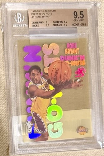 1998-99 #6 Skybox E-X Century Dunk'n Go-Nuts Kobe Bryant DG BGS 9.5 RARE!!!