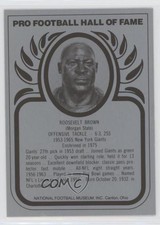 1988-2013 Pro Football Hall of Fame Metallic Rosey Brown Roosevelt Brown HOF 0q3
