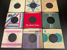 LOT 9 Vintage Various 45 RPM 7" Company Record Sleeves Buddah ABC Atco Bell MGM