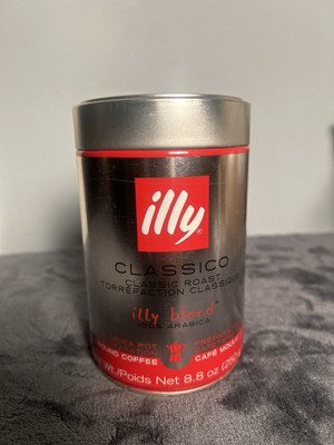 Illy Classico Ground Drip Coffee. (T-1)