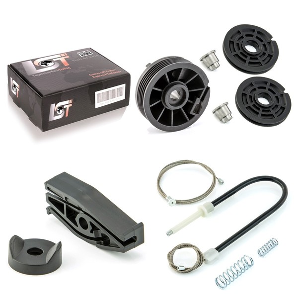 Fensterheber Reparatursatz Umlenkrollen Hinten Links FÜR Peugeot 206 CC Cabrio-image