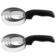 2Pcs Stainless Steel Curry about 9.1 Inch long, 3.94 in diameter, black