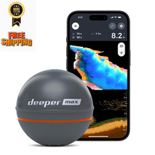 Deeper MAX Castable GPS Fish Finder  Portable Chirp Max, Iron Grey
