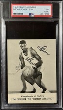 1962 Kahn's Wieners Basketball Oscar Robertson Royals HOF PSA 7 MK NM Sharp