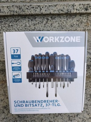 Workzone Schraubendreher Set mit Bitset 37 Teile Schraubendreher Set Aldi OVP