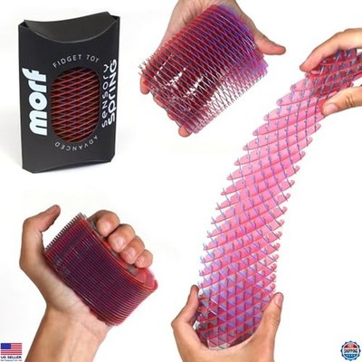 Morf Fidget Sensory Spring Berry - Color-Changing Elastic Toy for Stress Relief