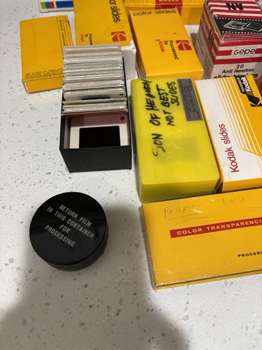 Vintage 3mm Slides And Movie Lot. Multiple Families, Art, Etc. *READ* - Picture 3 of 21