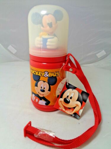 RARE Vintage 1988 Mickey Mouse NOS Character Head Thermos Pluto Mini Mouse - Picture 1 of 12