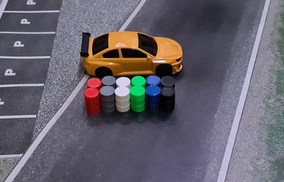 200 Liter Fass 1:43 12er Set 6 verschiedene Farben für Dr!ft Siku
