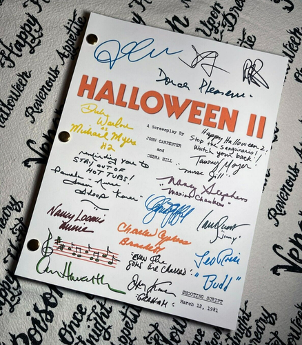 Halloween II Script Cast - signiert - Autogramm Reprints - Michael Myers - 120 Seiten - Bild 2 von 8