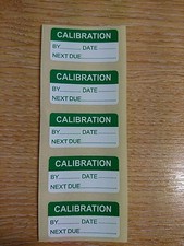 Write On Calibration Labels (Stickers) 20mm x 40mm