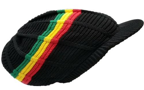 Sombrero Tam Rasta Fianza Visera Gorra Pico Rastas Temores Corona M/L - Imagen 16 de 38