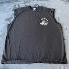 Russell Motor City Cafe Las Vegas Men’s Sleeveless Black Logo T-Shirt 2XL