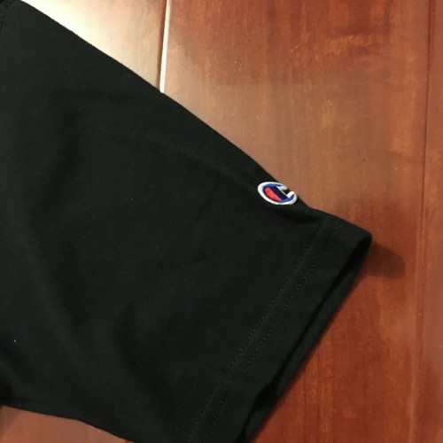 NEW CHAMPION HERITAGE TEE SHIRT SCRIPT CITY CALI TEE BLACK C18034 MEN SIZE SMALL - Picture 3 of 3