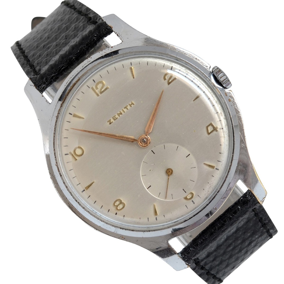 ZENITH Classic Oversize silver dial caliber 126 1950's | eBay