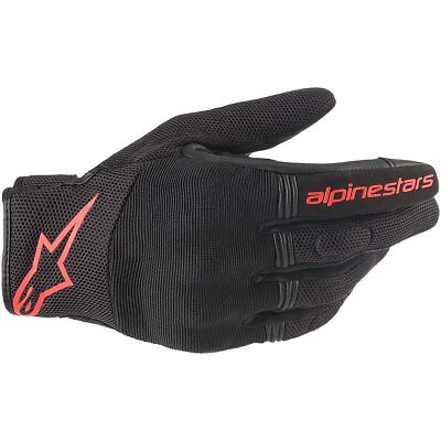 ALPINESTARS - 3568420-1030-M - Copper Gloves - Black/Fluo Red - Medium - Picture 1 of 2
