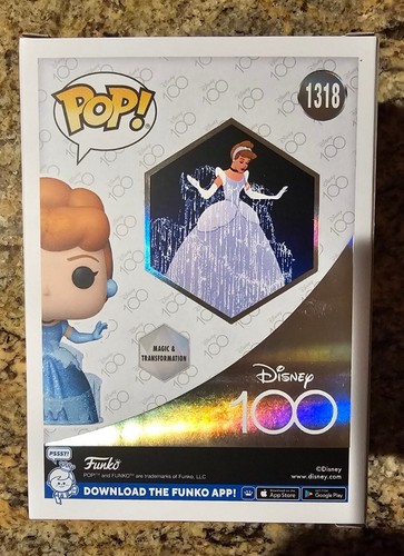 FUNKO POP!  DISNEY 100 CINDERELLA DIAMOND #1318 BARNES & NOBLE ESCLUSIVO  - Foto 2 di 2