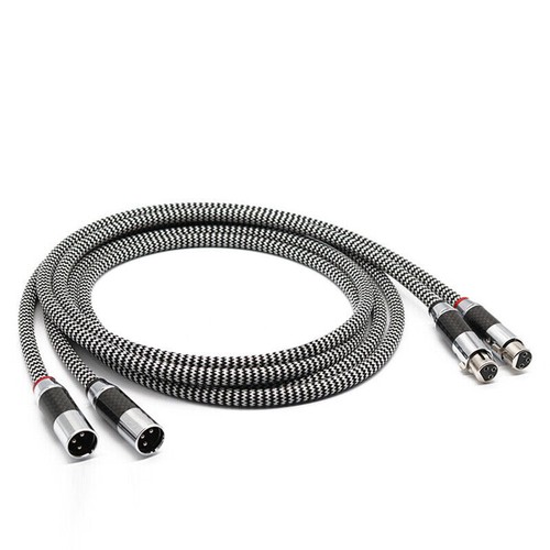 Cable de interconexión plateado de alta gama macho a hembra mono cable analógico XLR - Imagen 10 de 12